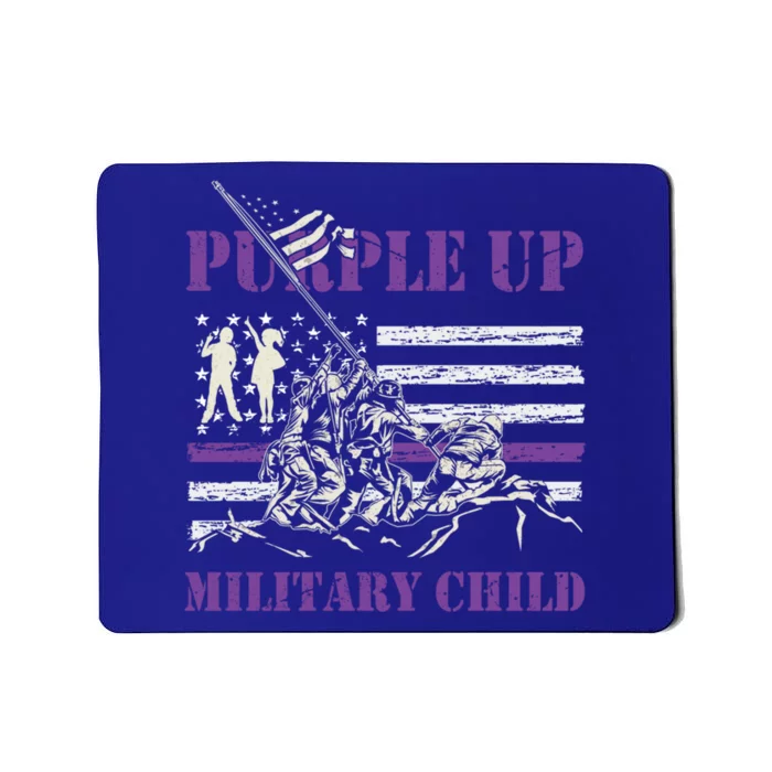 Military Month Purple Up Iwo Jima Ww2 Us American Flag Funny Gift Mousepad