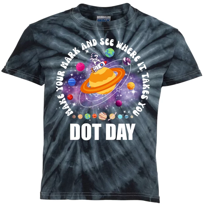 Make Mark Planets International Dot Day Kids Tie-Dye T-Shirt