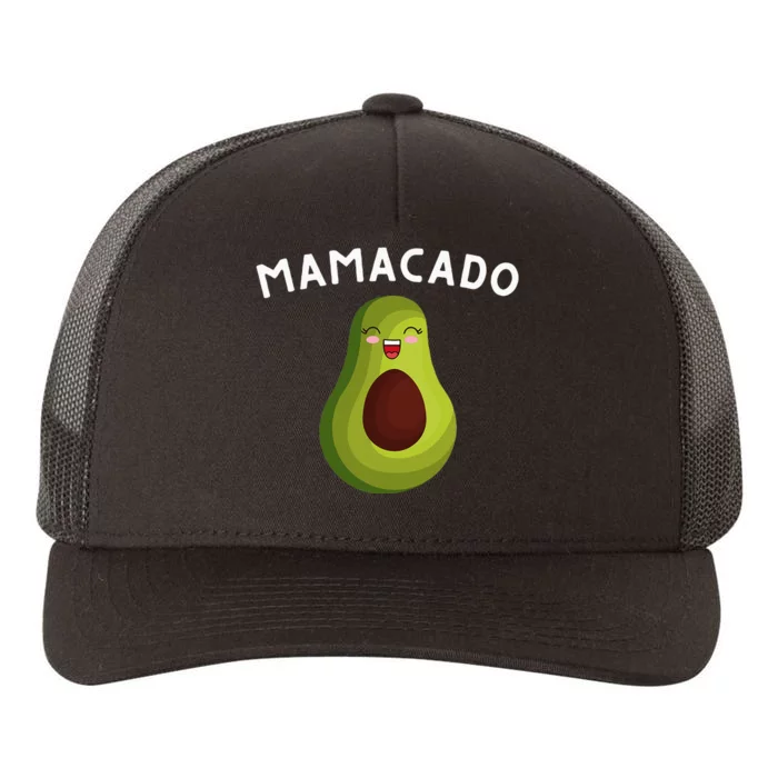 Mamacado Mom Pregnancy Announcement Avocado & Guacamole Yupoong Adult 5-Panel Trucker Hat