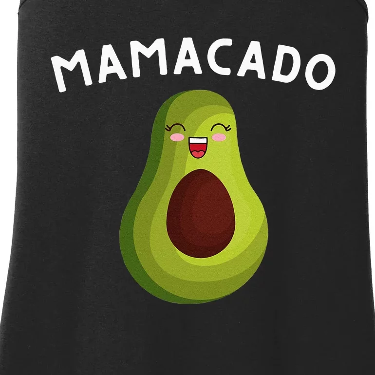 Mamacado Mom Pregnancy Announcement Avocado & Guacamole Ladies Essential Tank