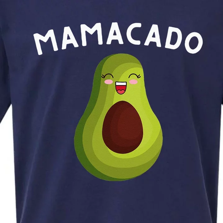 Mamacado Mom Pregnancy Announcement Avocado & Guacamole Sueded Cloud Jersey T-Shirt