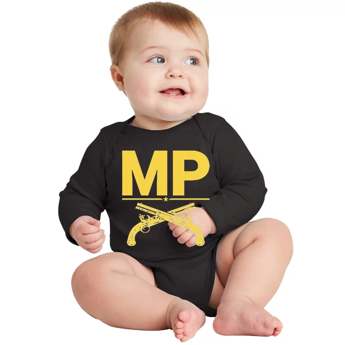 Mp Military Police Corps Baby Long Sleeve Bodysuit