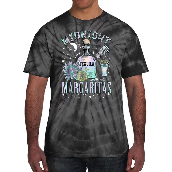 Midnight Margaritas Practical Magic Halloween Cocktails Tie-Dye T-Shirt