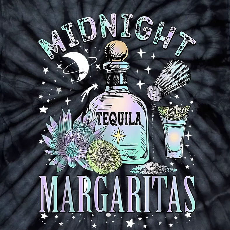 Midnight Margaritas Practical Magic Halloween Cocktails Tie-Dye T-Shirt