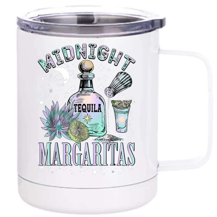 Midnight Margaritas Practical Magic Halloween Cocktails Front & Back 12oz Stainless Steel Tumbler Cup