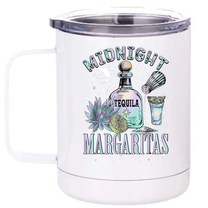 Midnight Margaritas Practical Magic Halloween Cocktails Front & Back 12oz Stainless Steel Tumbler Cup