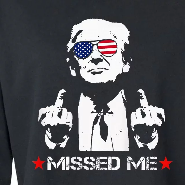 Missed Me Pro Trump 2024 Cropped Pullover Crew