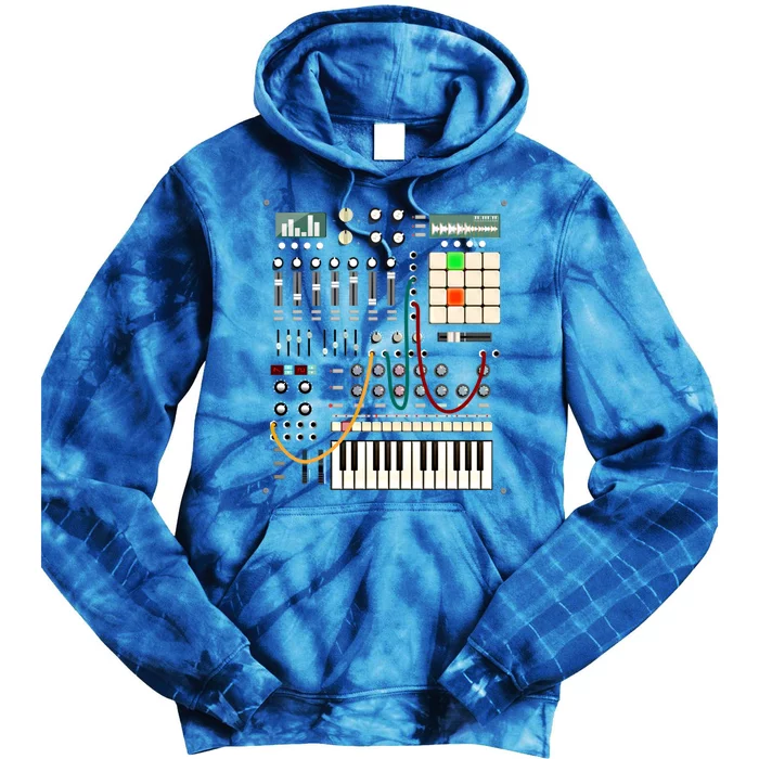 Modern Music Producer And Electronic Musician Gift Tie Dye Hoodie