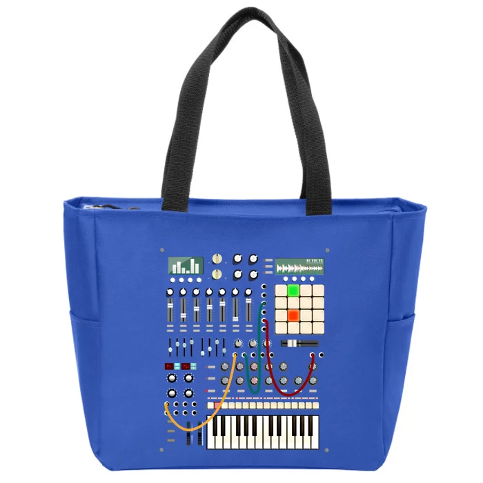 Modern Music Producer And Electronic Musician Gift Zip Tote Bag