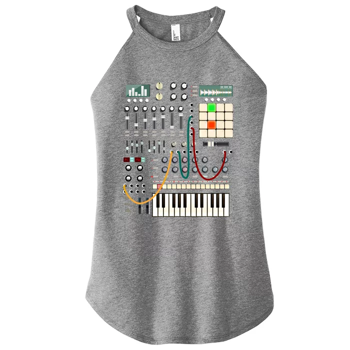 Modern Music Producer And Electronic Musician Gift Women’s Perfect Tri Rocker Tank