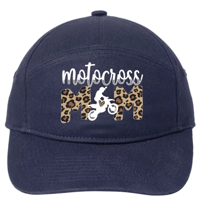 Motocross Mom Proud Motocross Mama Funny Gift 7-Panel Snapback Hat