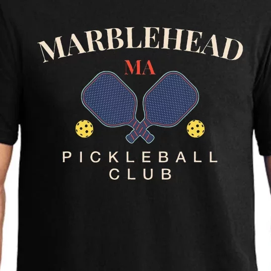 Marblehead Ma Pickleball Club For Paddle Lovers Pajama Set