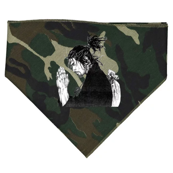 Miyamoto Musashi Praying USA-Made Doggie Bandana