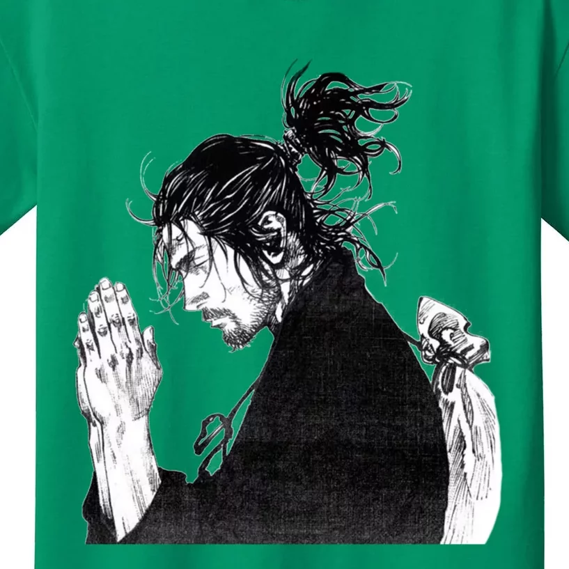 Miyamoto Musashi Praying Kids T-Shirt