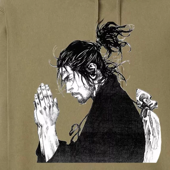 Miyamoto Musashi Praying Premium Hoodie