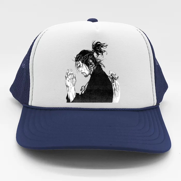 Miyamoto Musashi Praying Trucker Hat