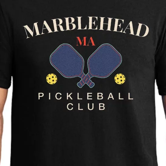 Marblehead Ma Pickleball Clubfor Paddle Lovers Pajama Set