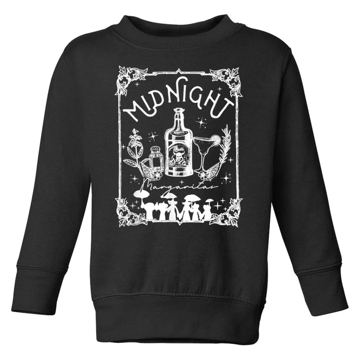 Midnight Margaritas Practical Magic Halloween Cocktails Toddler Sweatshirt