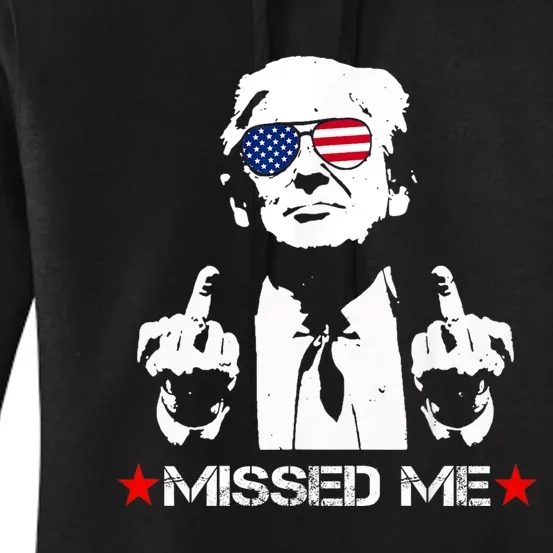 Missed Me Pro Trump 2024 Women's Pullover Hoodie