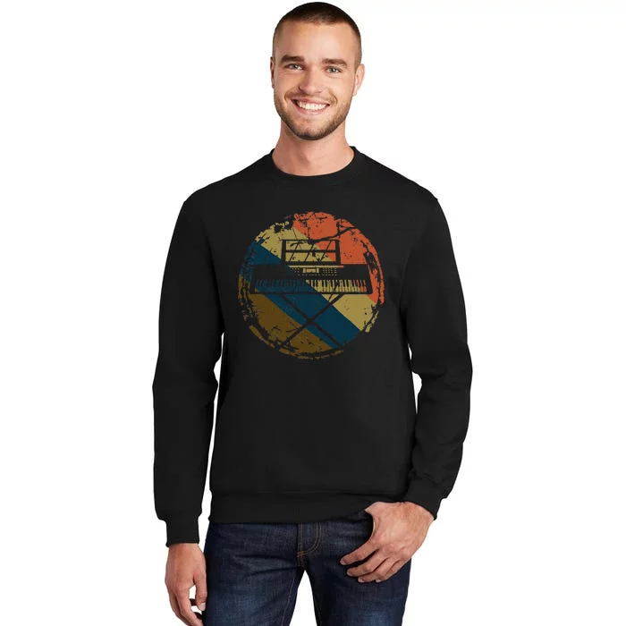 Music Musician Pianist Vintage Keyboard Player Piano Sweatshirt