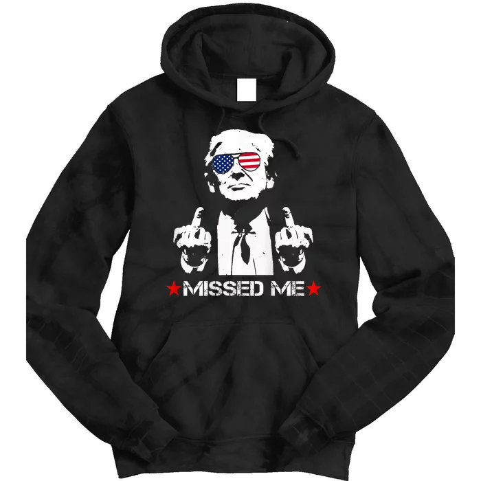 Missed Me Pro Trump 2024 Tie Dye Hoodie