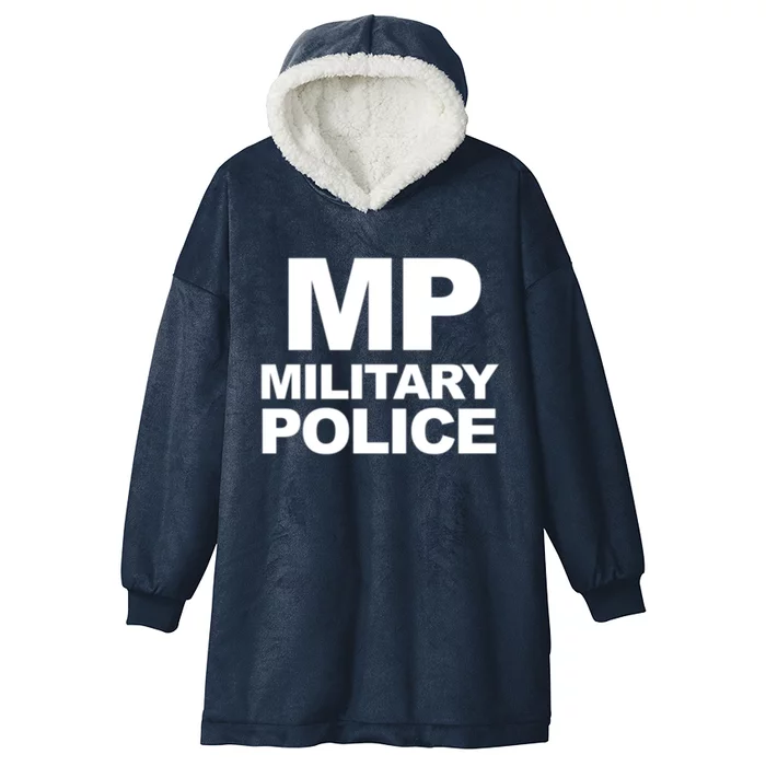 Mp Military Police Law Enforcet Military Police Gift Hooded Wearable Blanket