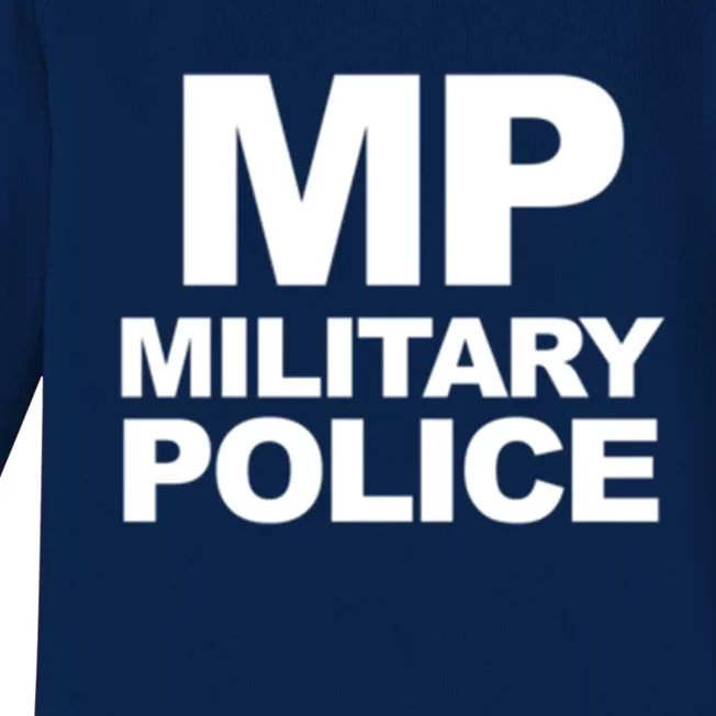 Mp Military Police Law Enforcet Military Police Gift Baby Long Sleeve Bodysuit