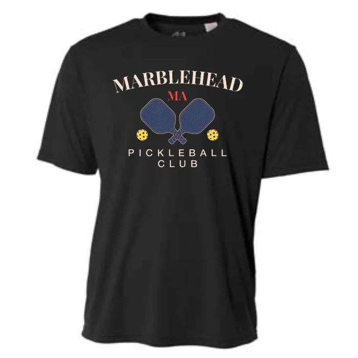 Marblehead Ma Pickleball Club For Paddle Lovers Cooling Performance Crew T-Shirt