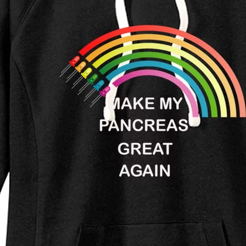 Make My Pancreas Great Diabetes Awareness Gift Women's Fleece Hoodie