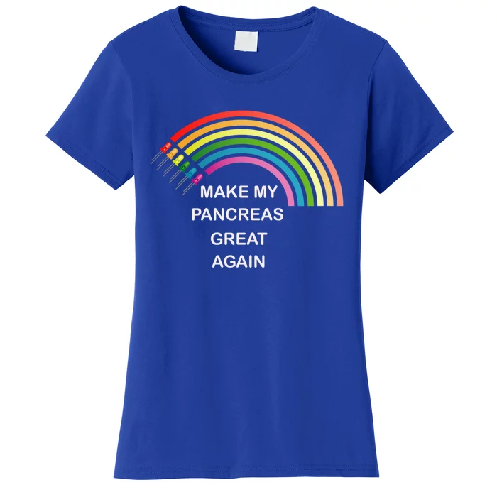 Make My Pancreas Great Diabetes Awareness Gift Women's T-Shirt