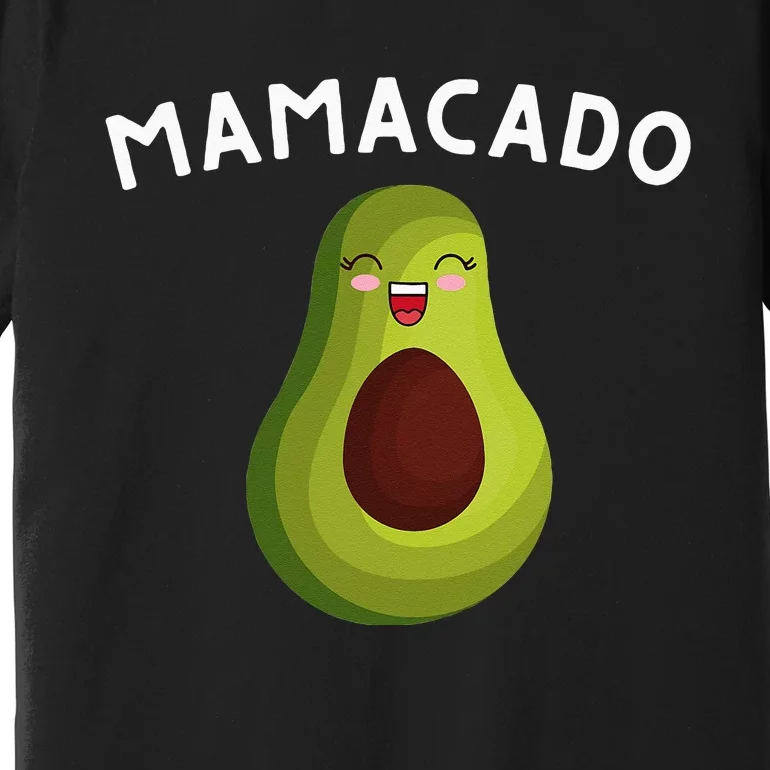 Mamacado Mom Pregnancy Announcement Avocado & Guacamole Premium T-Shirt