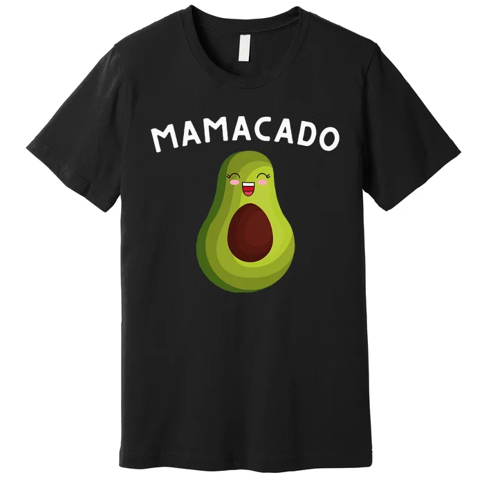 Mamacado Mom Pregnancy Announcement Avocado & Guacamole Premium T-Shirt