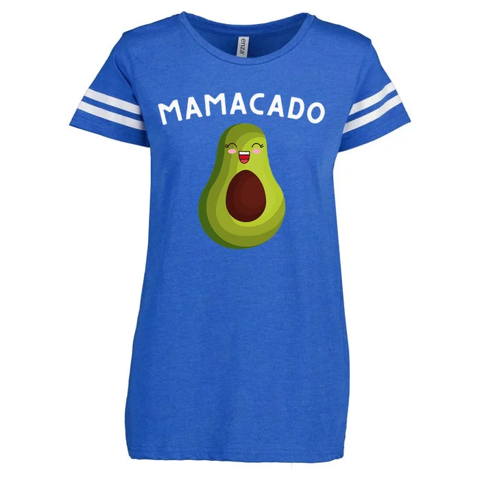 Mamacado Mom Pregnancy Announcement Avocado & Guacamole Enza Ladies Jersey Football T-Shirt