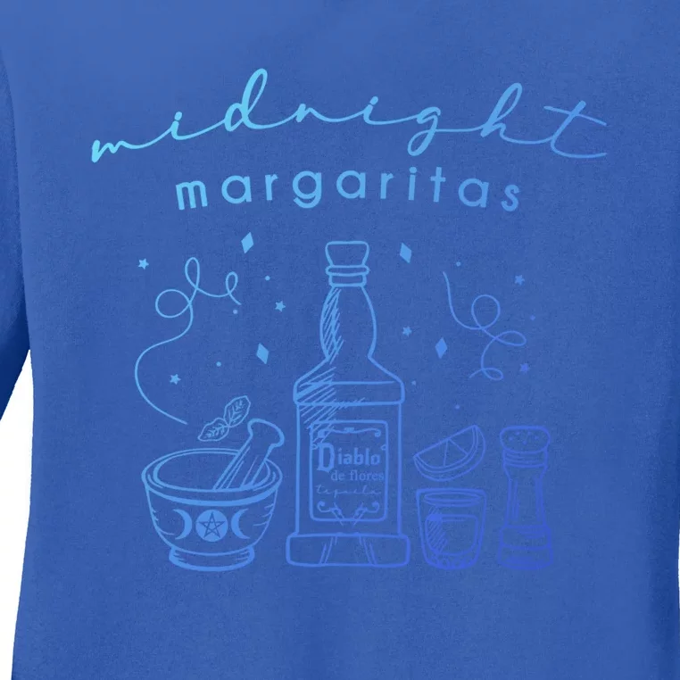 Midnight Margaritas Practical Magic Gardening Witch Planting Gift Ladies Long Sleeve Shirt