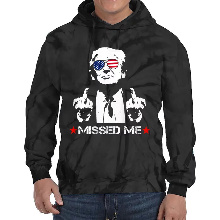 Missed Me Pro Trump 2024 Tie Dye Hoodie