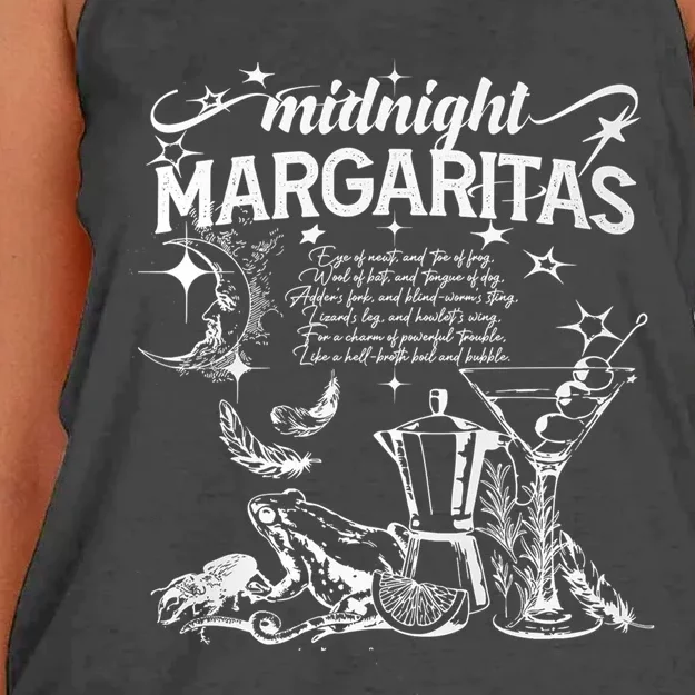 Midnight Margaritas Recipe Halloween Practical Magic Women's Knotted Racerback Tank