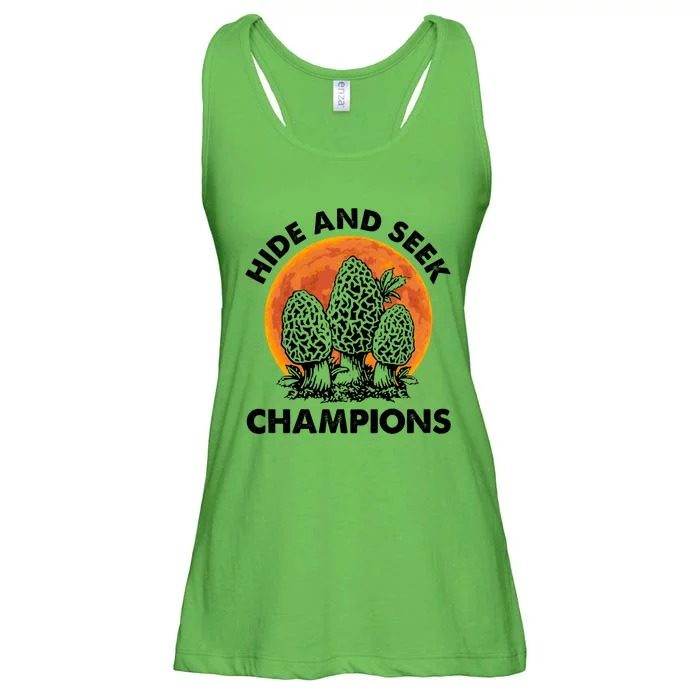 Morels Mushroom Red Moon Hide And Seek Champion Gift Ladies Essential Flowy Tank