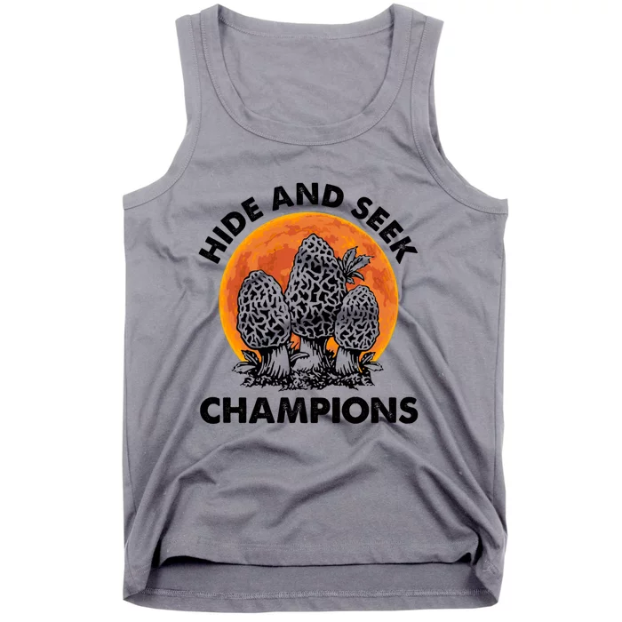 Morels Mushroom Red Moon Hide And Seek Champion Gift Tank Top