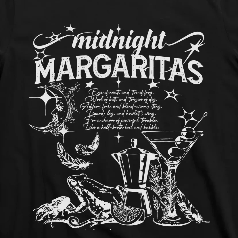 Midnight Margaritas Recipe Halloween Practical Magic T-Shirt