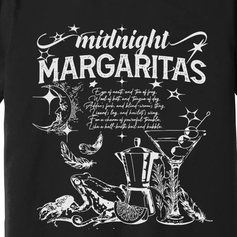 Midnight Margaritas Recipe Halloween Practical Magic Premium T-Shirt