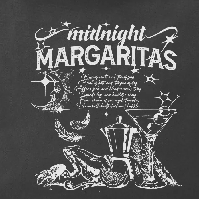 Midnight Margaritas Recipe Halloween Practical Magic Zip Tote Bag