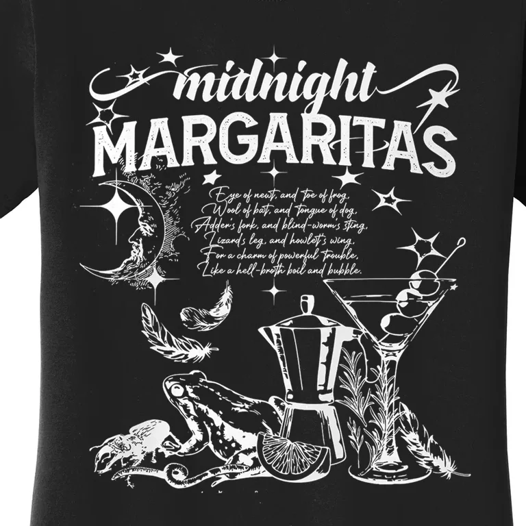 Midnight Margaritas Recipe Halloween Women's T-Shirt