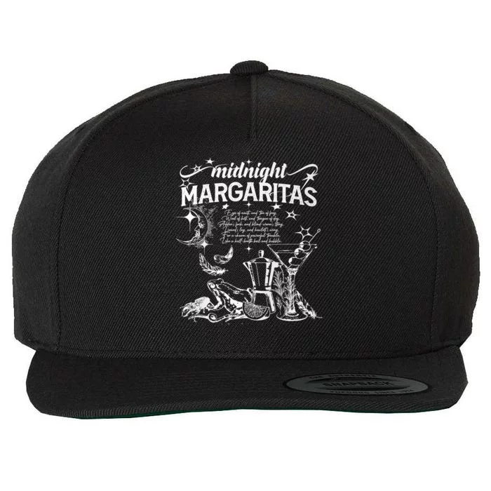 Midnight Margaritas Recipe Halloween Wool Snapback Cap