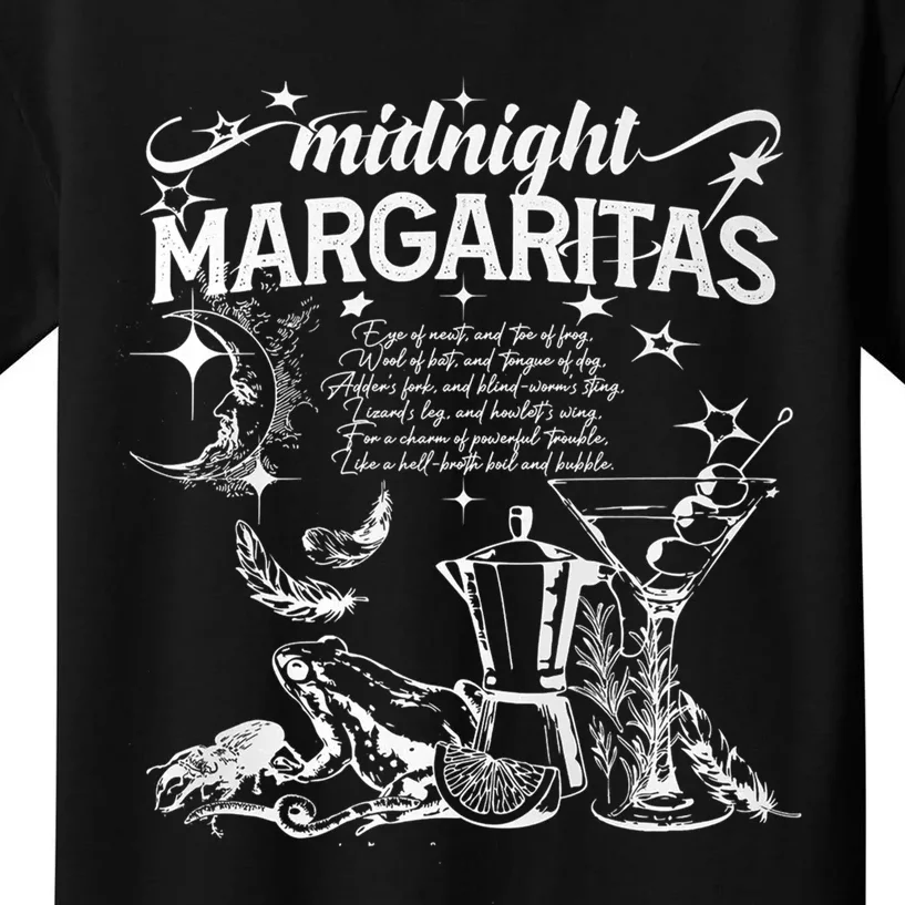 Midnight Margaritas Recipe Halloween Kids T-Shirt