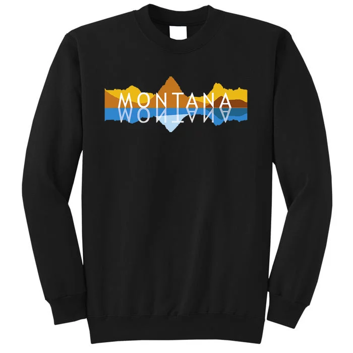 Montana Mountain Reflections Mount Grinnell Souvenir Sweatshirt