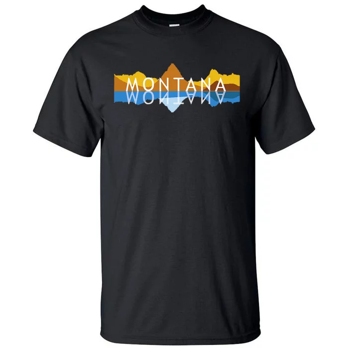 Montana Mountain Reflections Mount Grinnell Souvenir Tall T-Shirt