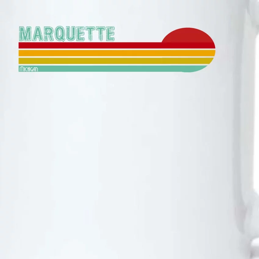 Marquette Michigan Retro Black Color Changing Mug