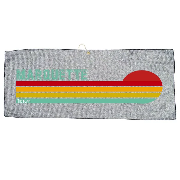 Marquette Michigan Retro Large Microfiber Waffle Golf Towel