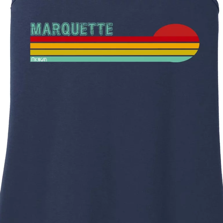 Marquette Michigan Retro Ladies Essential Tank