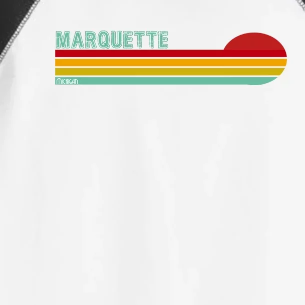 Marquette Michigan Retro Toddler Fine Jersey T-Shirt